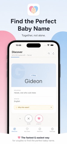 Namely: Baby Name Matcher iPhone screenshot