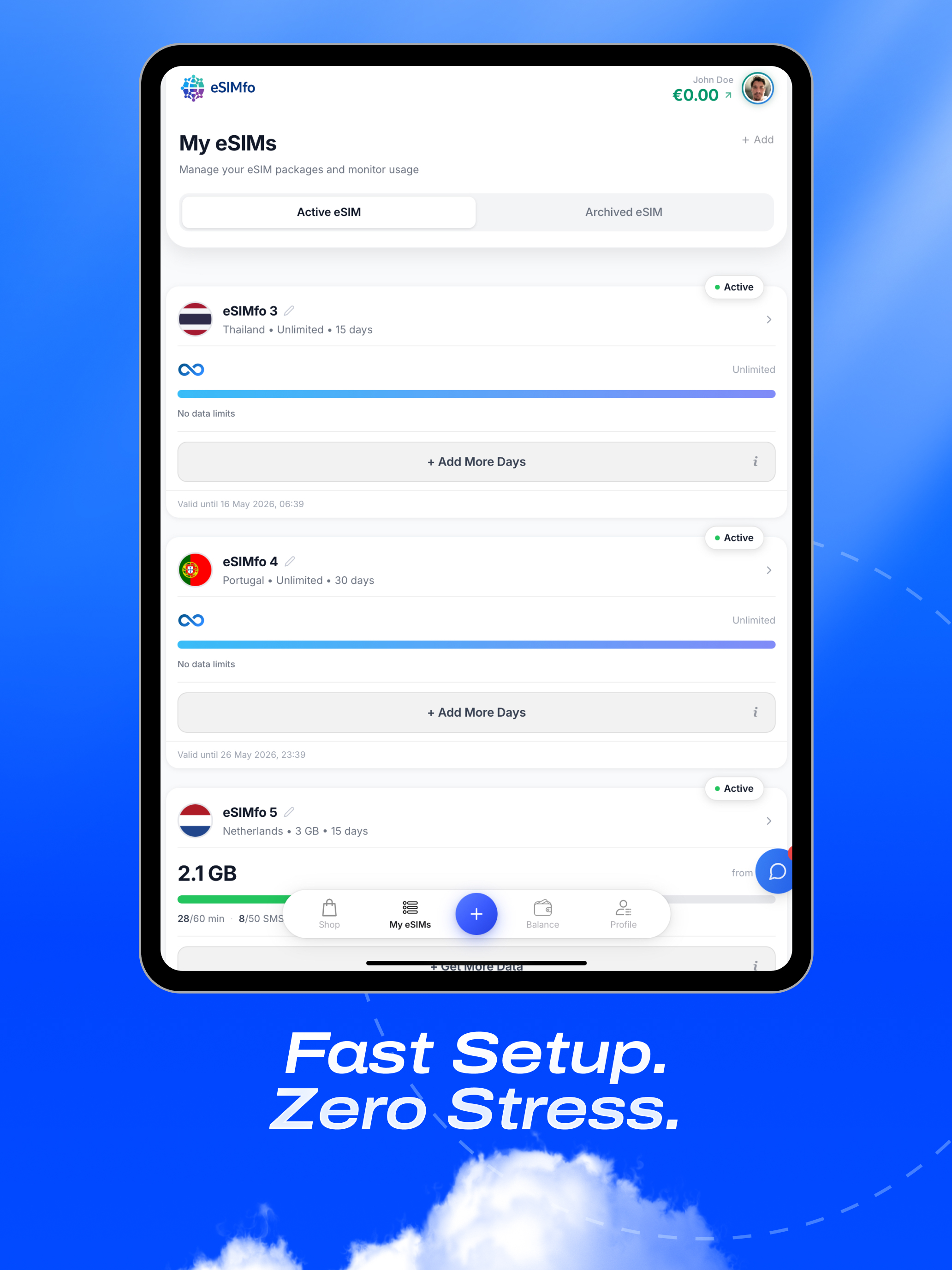 eSIMfo: Travel eSIM for iPhone screenshot 12