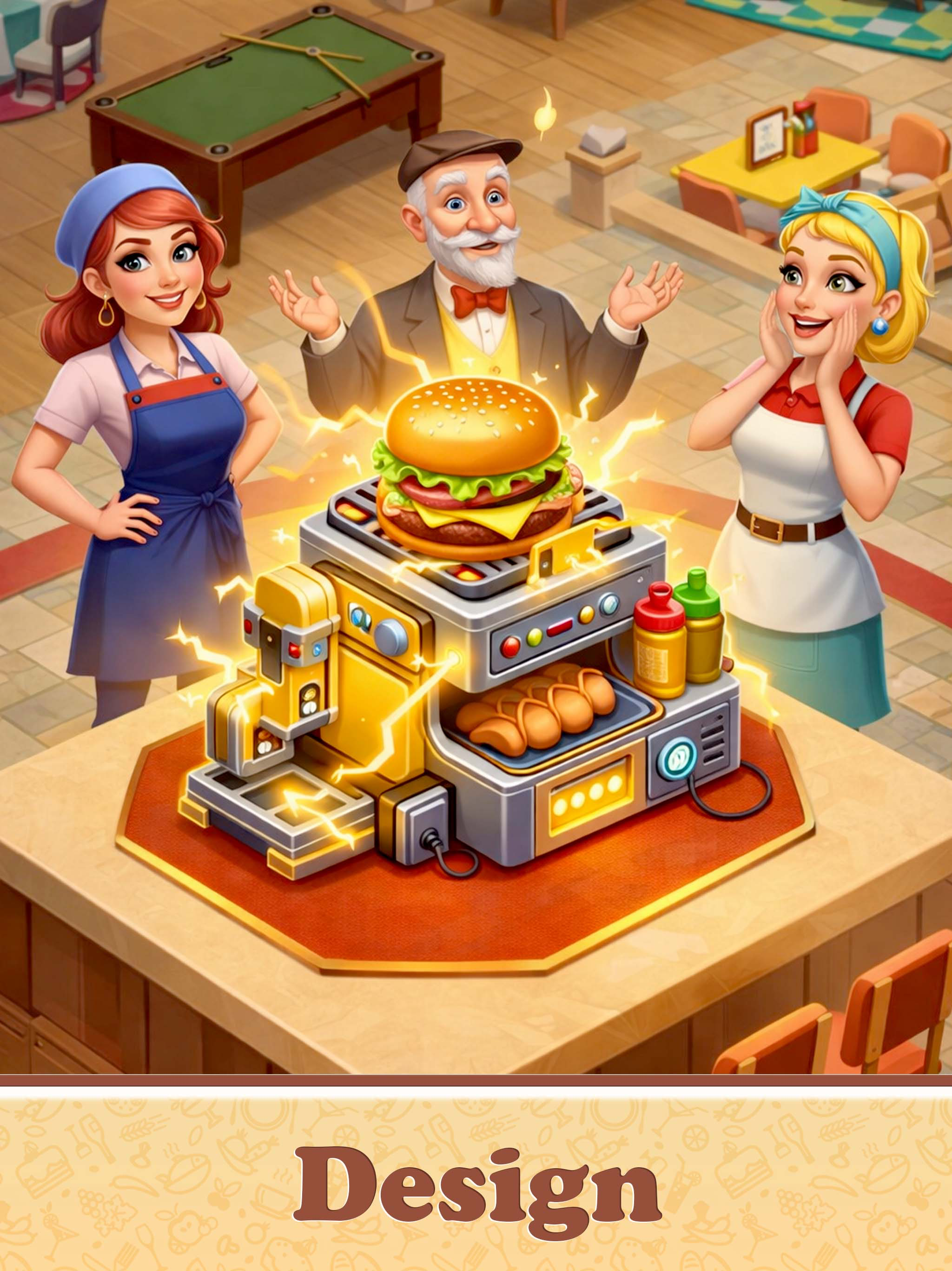Merge Kitchen Fun Puzzle Games
