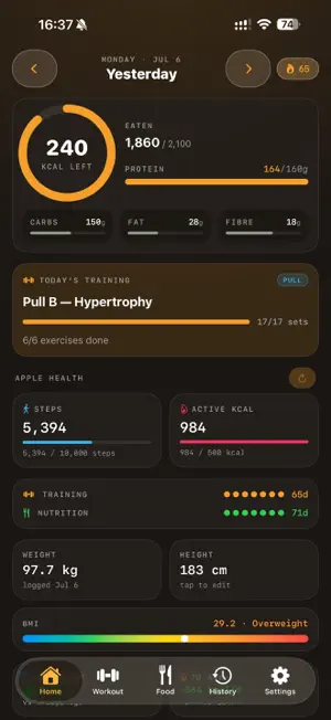 ForgeLift: Gym & Macro Log screenshot 3
