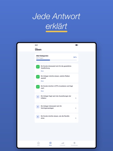 Immobilien & Finanz Sachkunde iPad screenshot