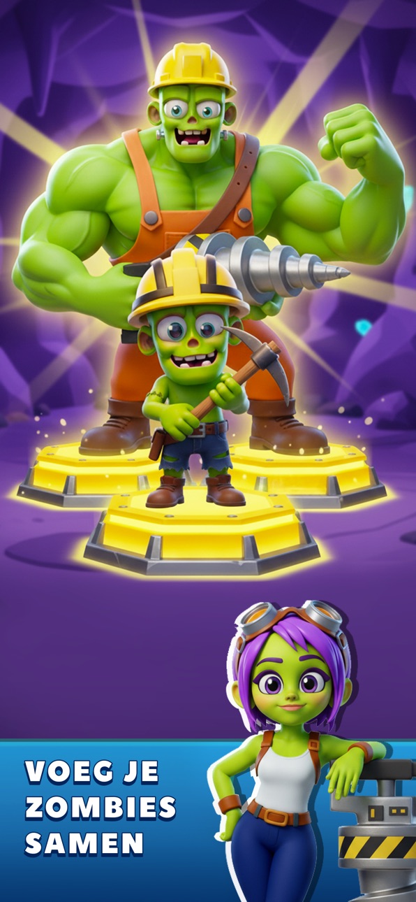 Idle Zombie Miner: Gold Tycoon iOS Mod IPA screenshot 3 - iOS game interface