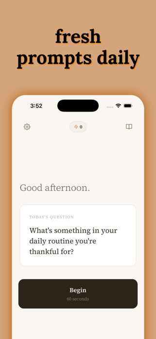 the minute journal Screenshot 1 of 3