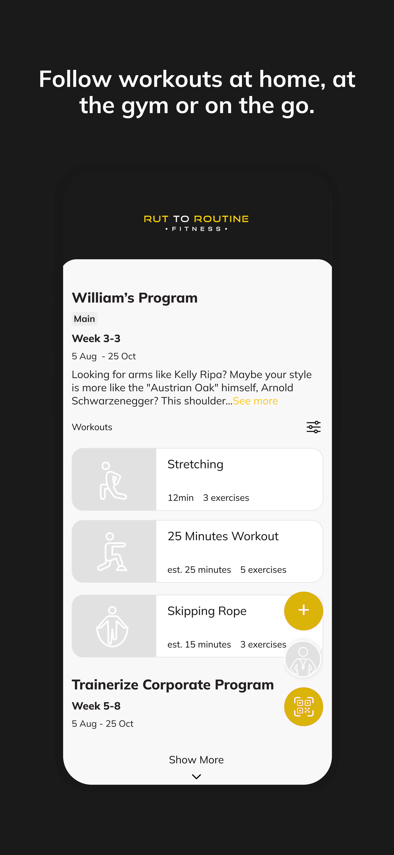 Rut to Routine Fitness