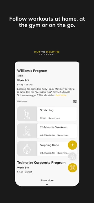 Rut to Routine Fitness screenshot 3