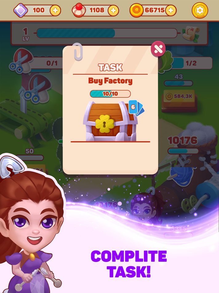 #4. Idle Smidle: Fantasy Tapper (iOS) โดย: R-volver Technologies LLC