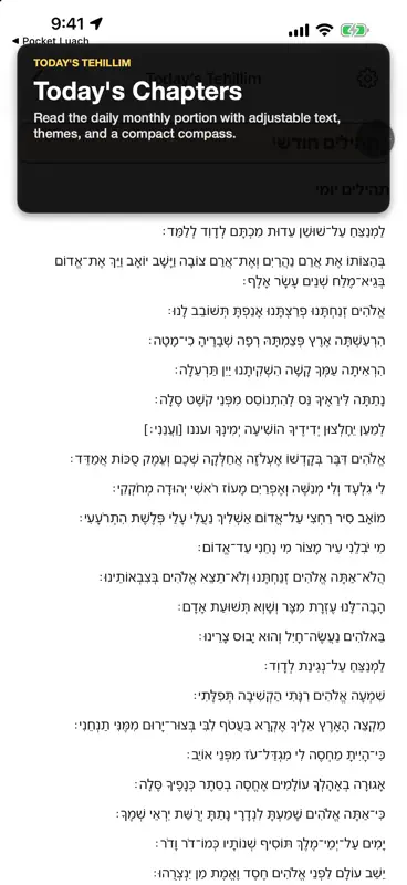 Pocket Luach Deluxe screenshot 3 of 9