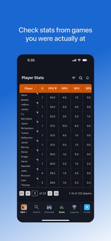 Statline Sports Screenshot 2 of 6