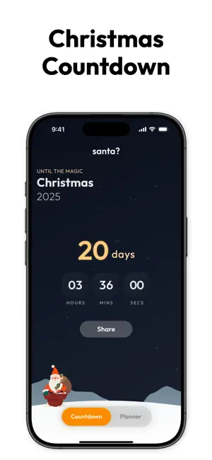 santa? Christmas Countdown screenshot 1