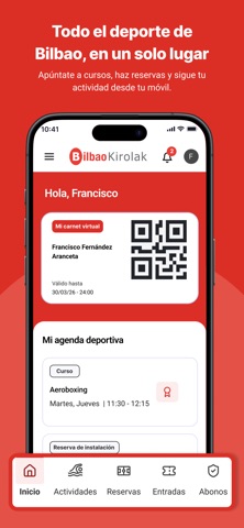 Bilbao Kirolak iPhone screenshot 1
