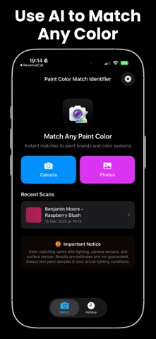 Paint Color Matcher Identifier Screenshot 1 of 5