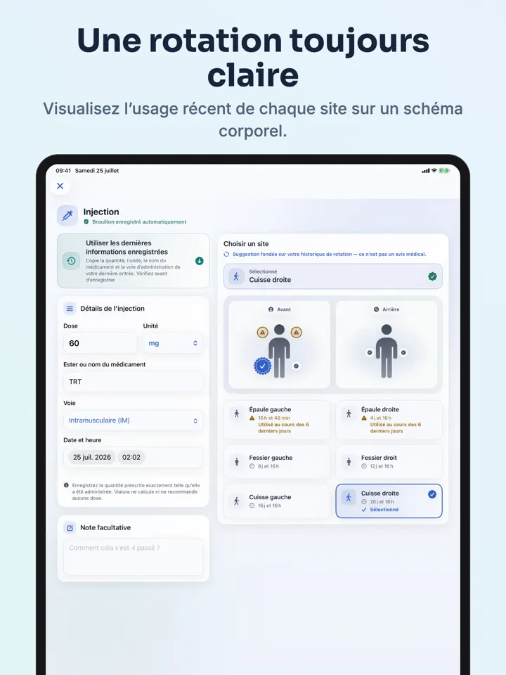 Vialora sur iPad : capture d’écran 2 sur 8