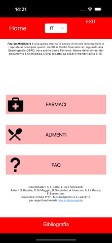 Favism G6PD MedAlert app screenshot