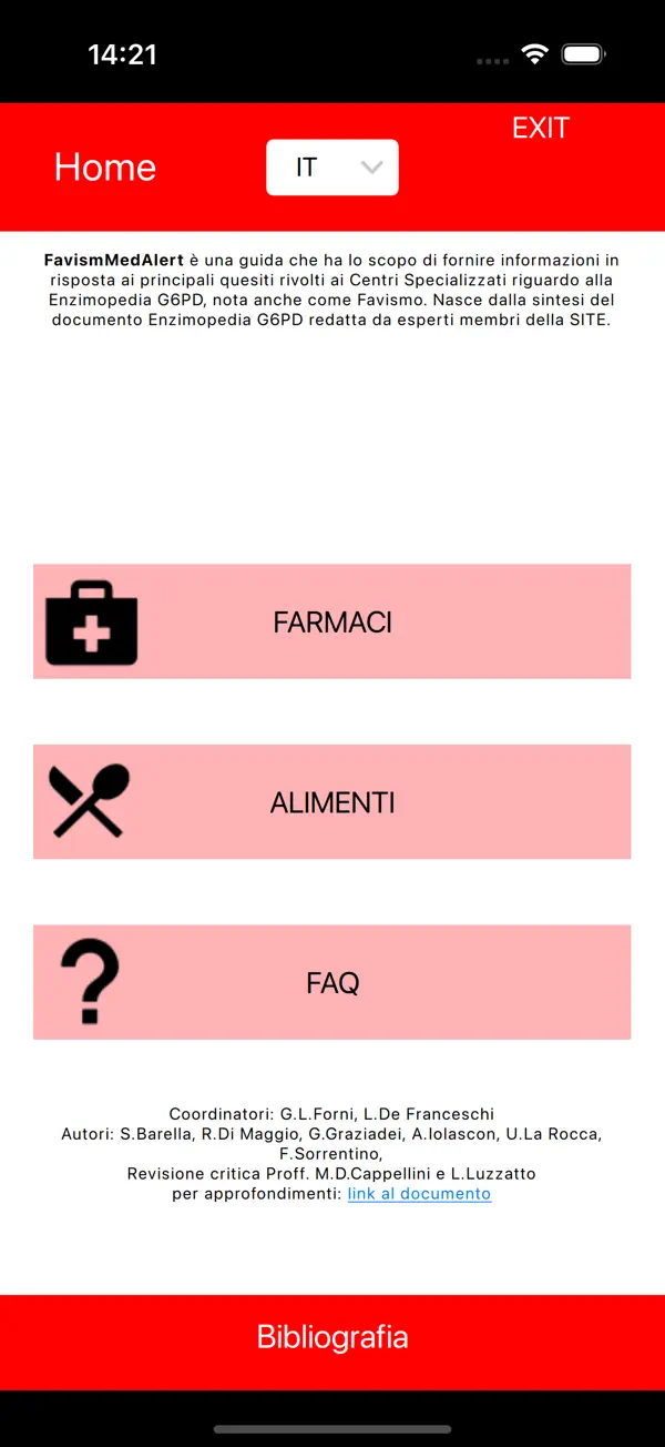 Screenshot #1 pour Favism G6PD MedAlert