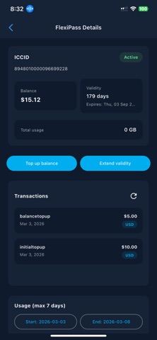eBlueConnect: eSIM & Flexipass screenshot