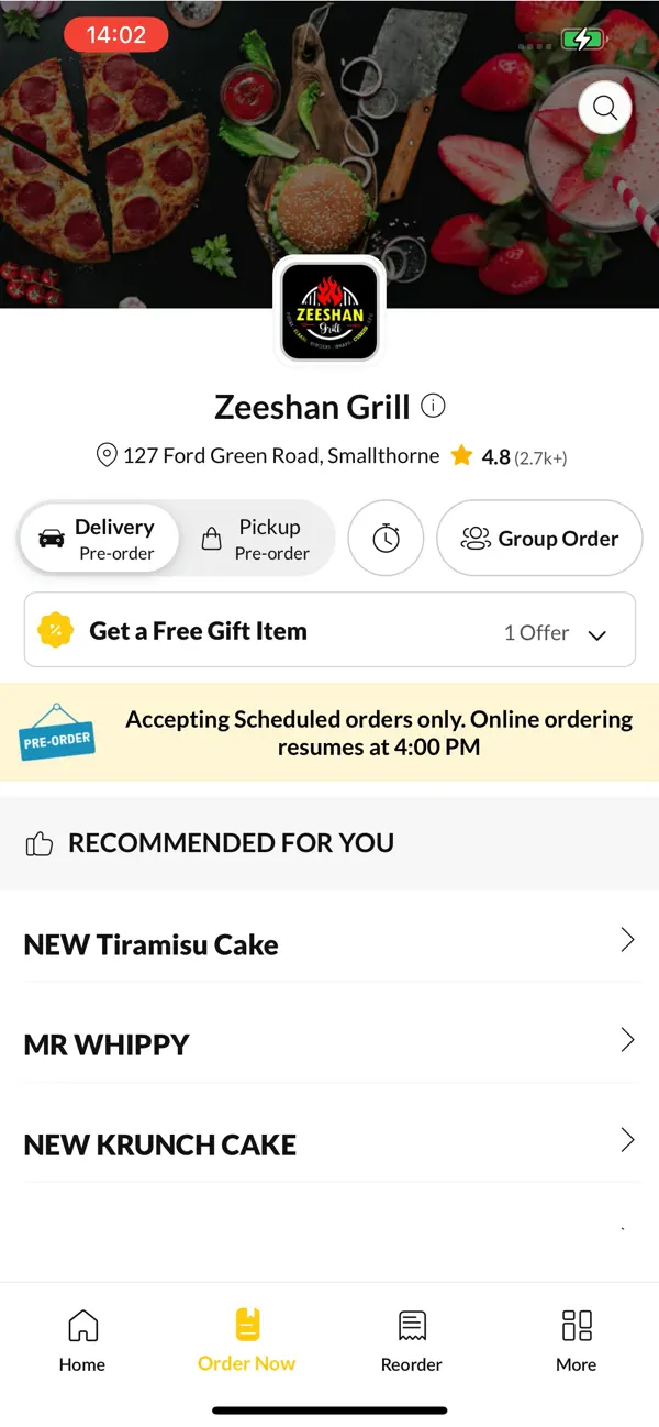 Screenshot #3 pour Zeeshan Grill