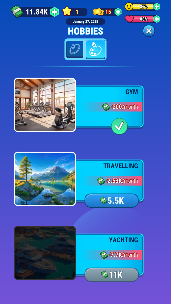 Cash Masters: Billionaire Life iOS Mod IPA screenshot 7 - iOS game interface