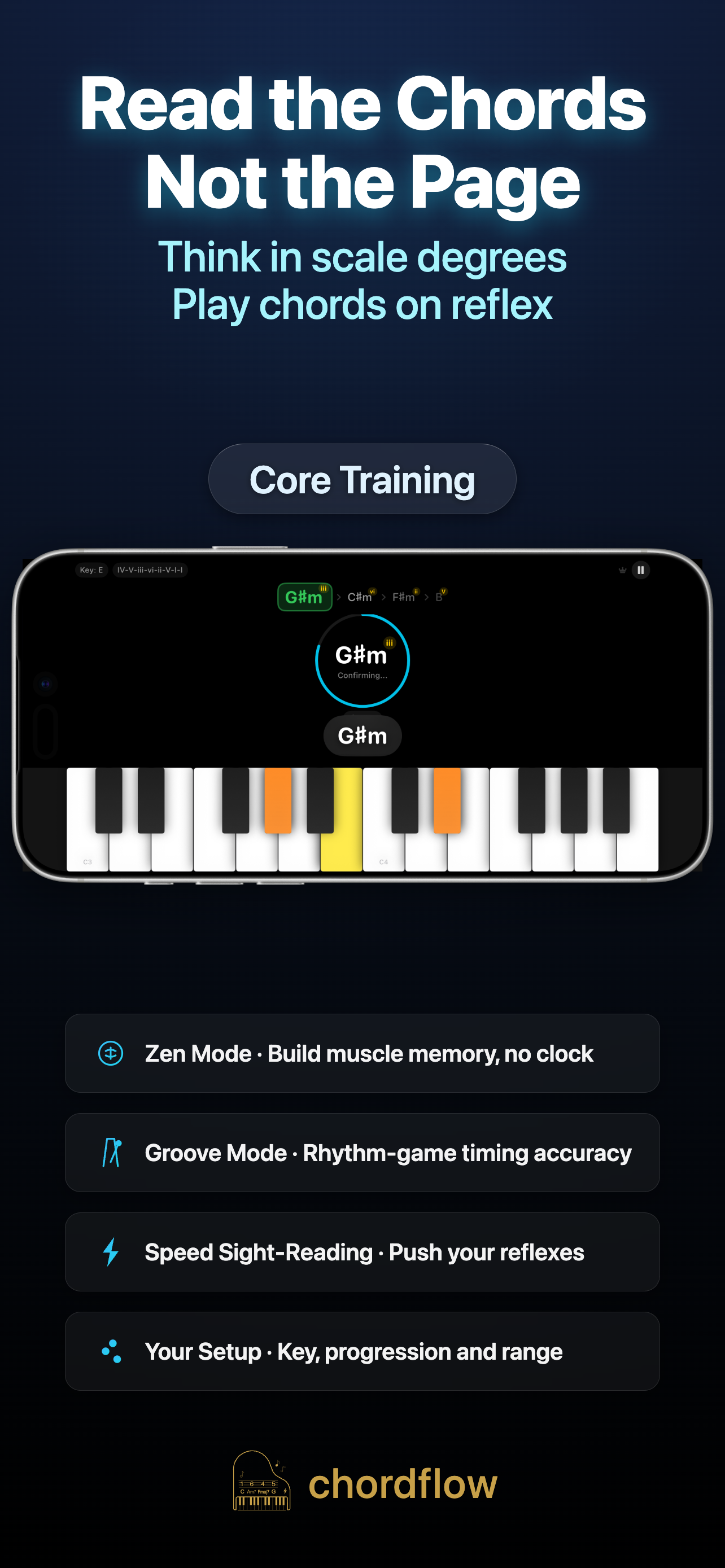ChordFlow: Piano Chord Trainer screenshot 2
