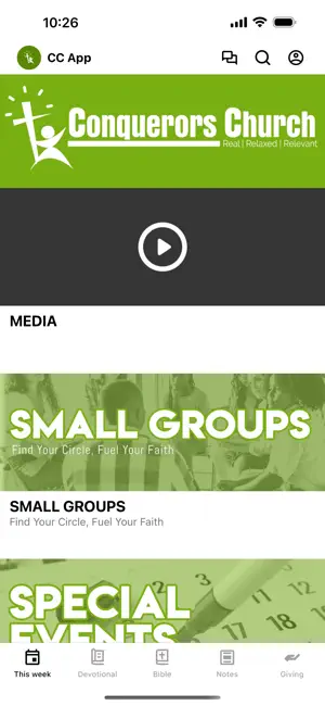 Conquerors Church App screenshot 1