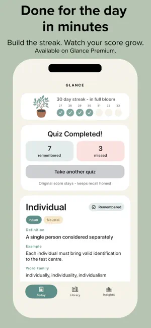 Glance: IELTS Vocabulary screenshot 4