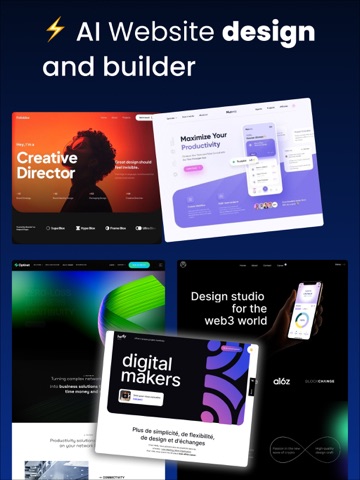 Website Creator - No code site iPad screenshot