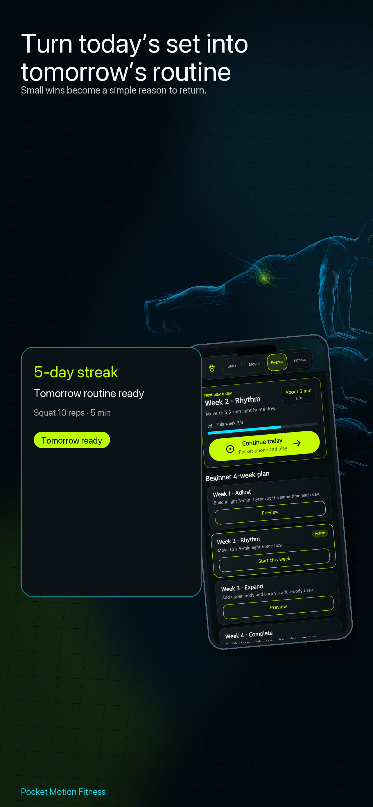 Pocket Motion Fitness screenshot 5