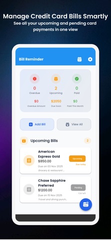 Credit Card Bill Reminder screenshot