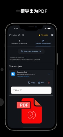 iTranscribeAI - 音频转文字 screenshot