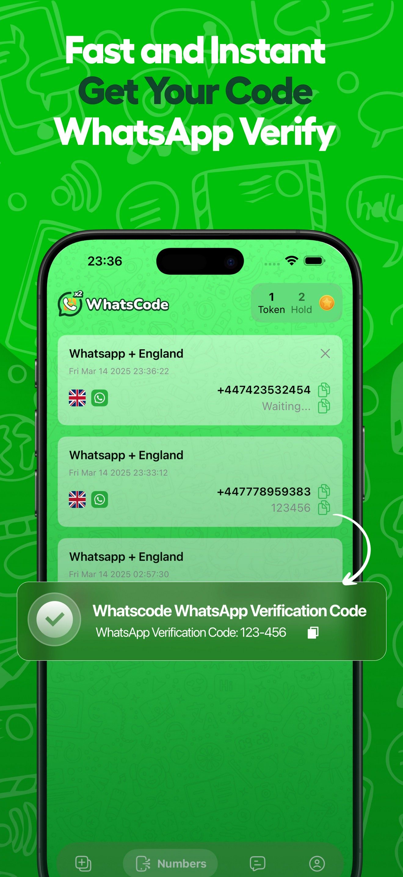 Virtual Number & SMS WhatsCode