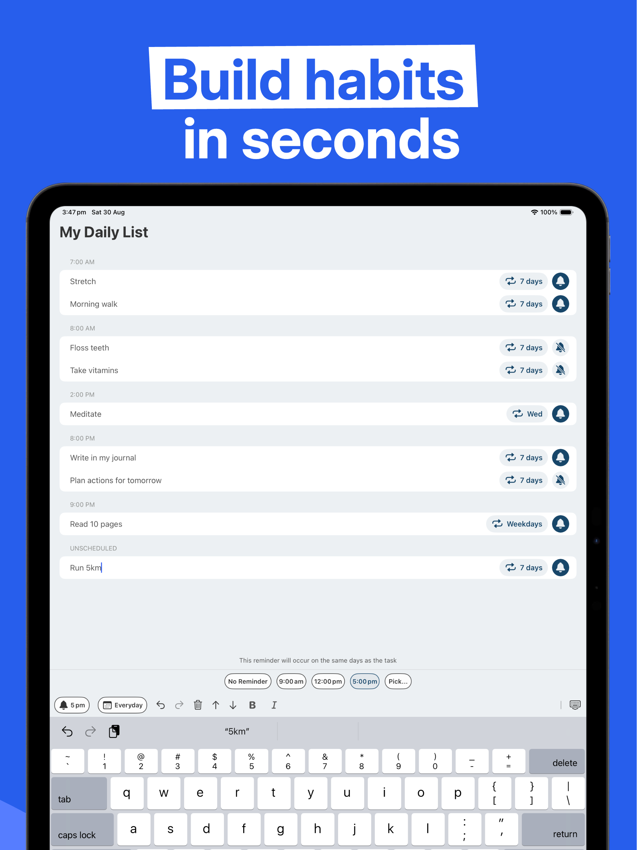 DailyList: Daily To-Do List