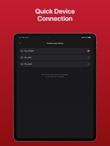 TCL Remote Control: Home & TV iPad screenshot