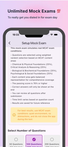 MCAT Practice & Flashcards iPhone screenshot