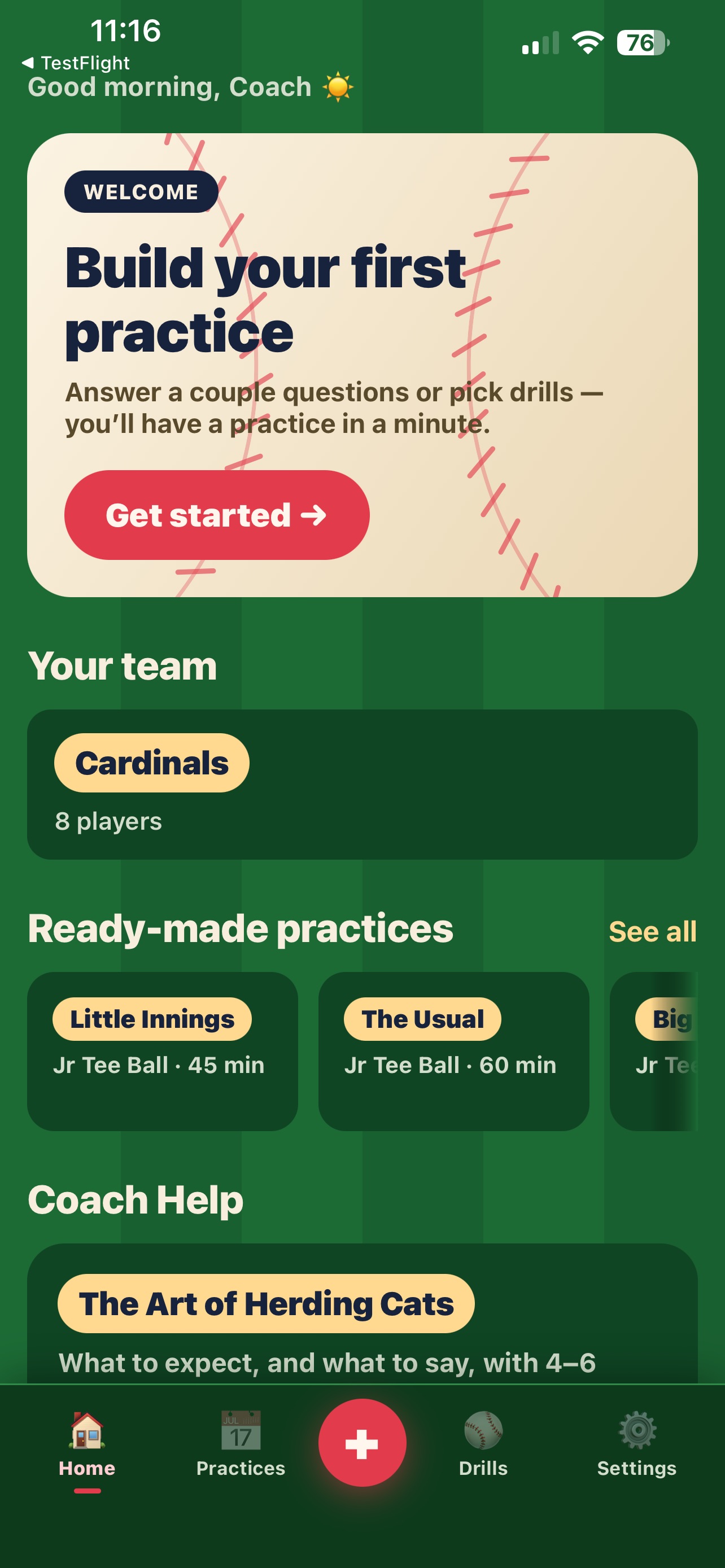 Screenshot 1 of TeeBall Playbook