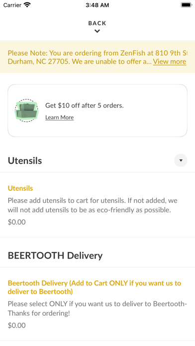 ZenFish Poke iPhone screenshot 3 - Food & Drink app