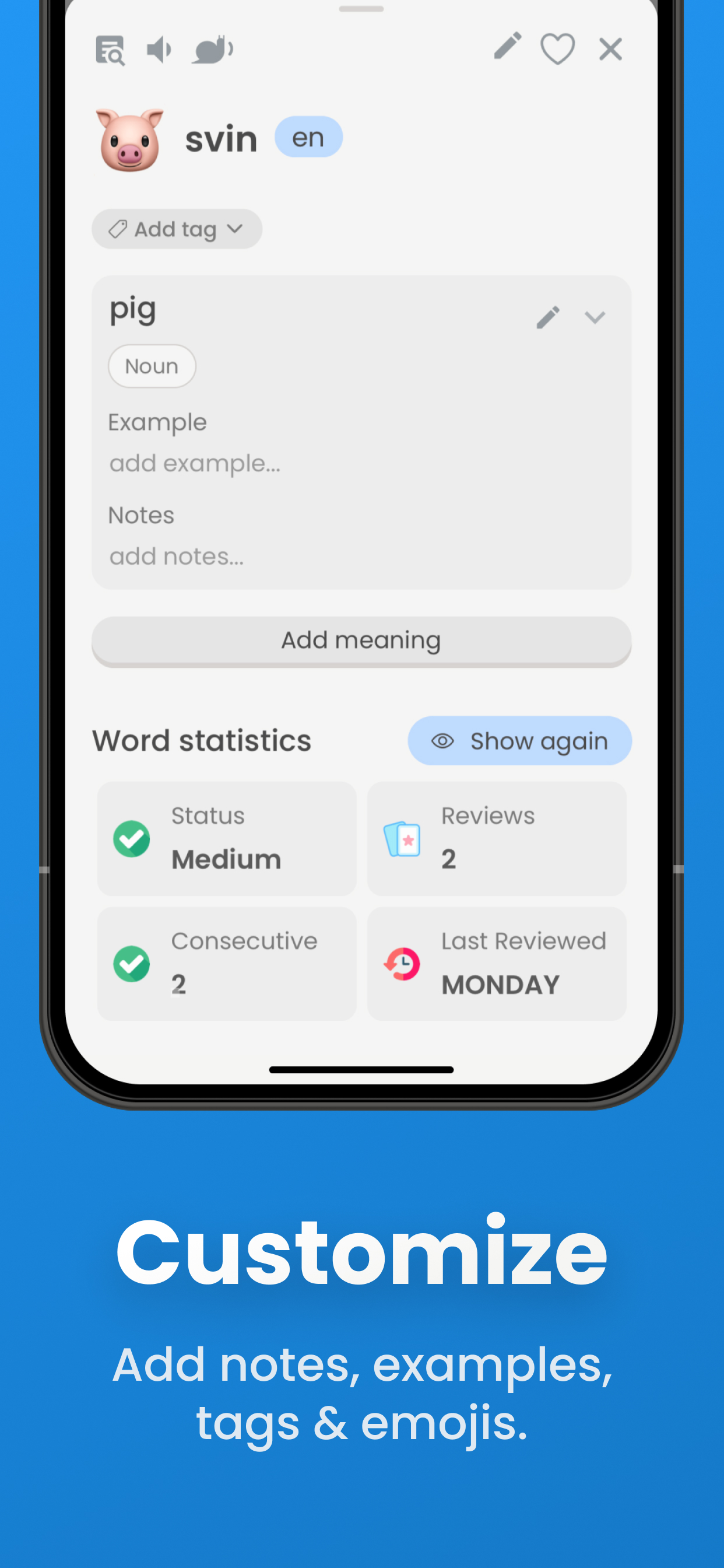 Wordwise: Personal Dictionary