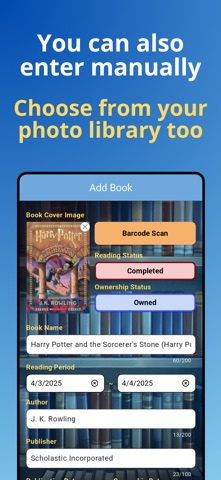 Mobile Bookshelf – Reading Log iPhone screenshot