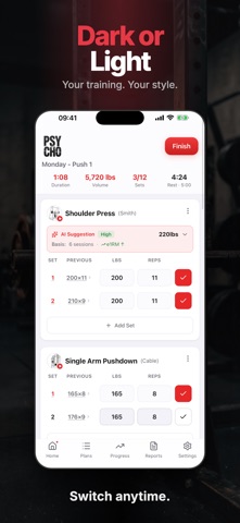 GymPsycho: Workout Log Tracker screenshot