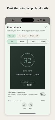 troth — keep your promises Screenshot 5 of 7