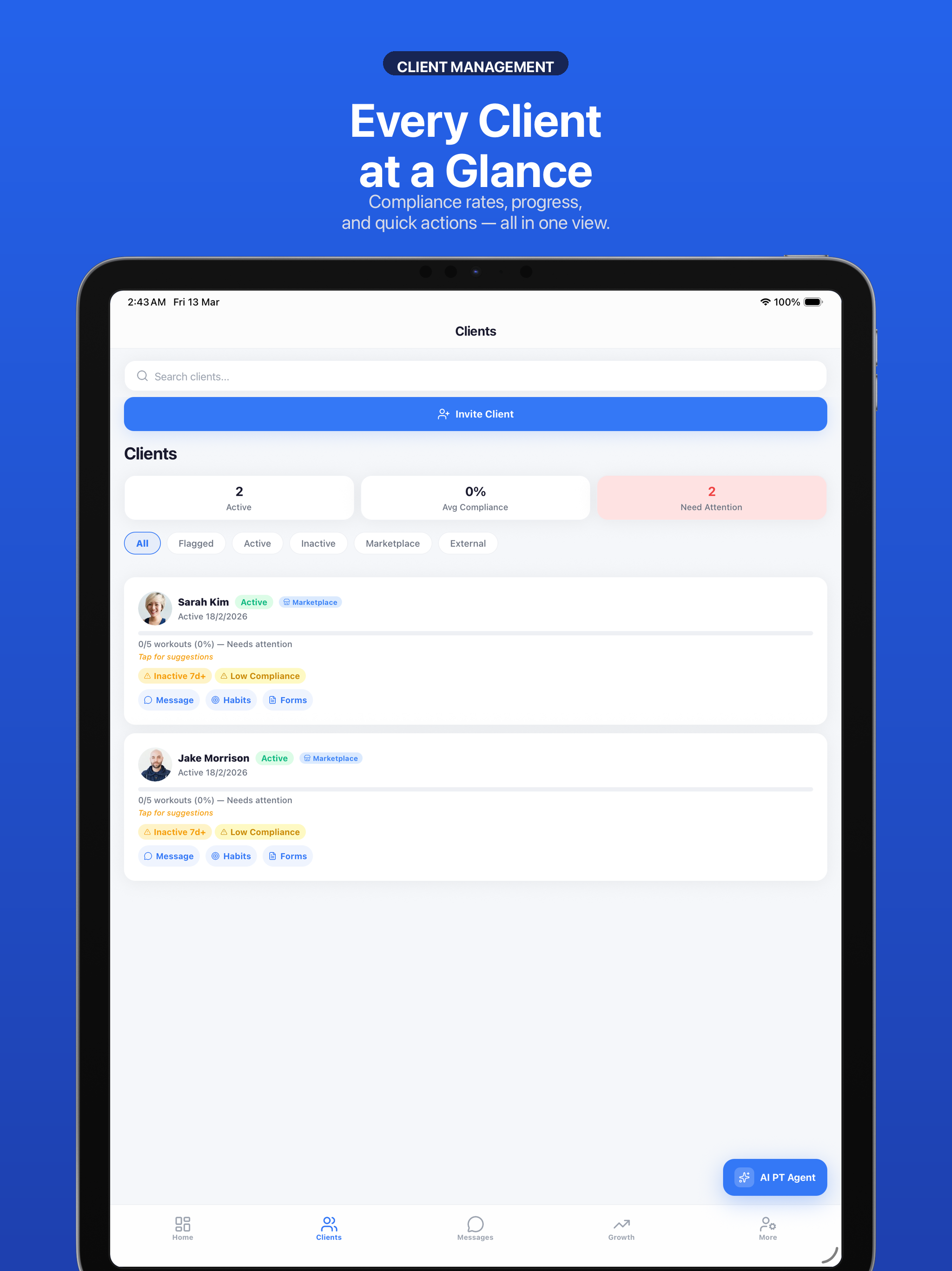 FirstRep:Personal Trainers App