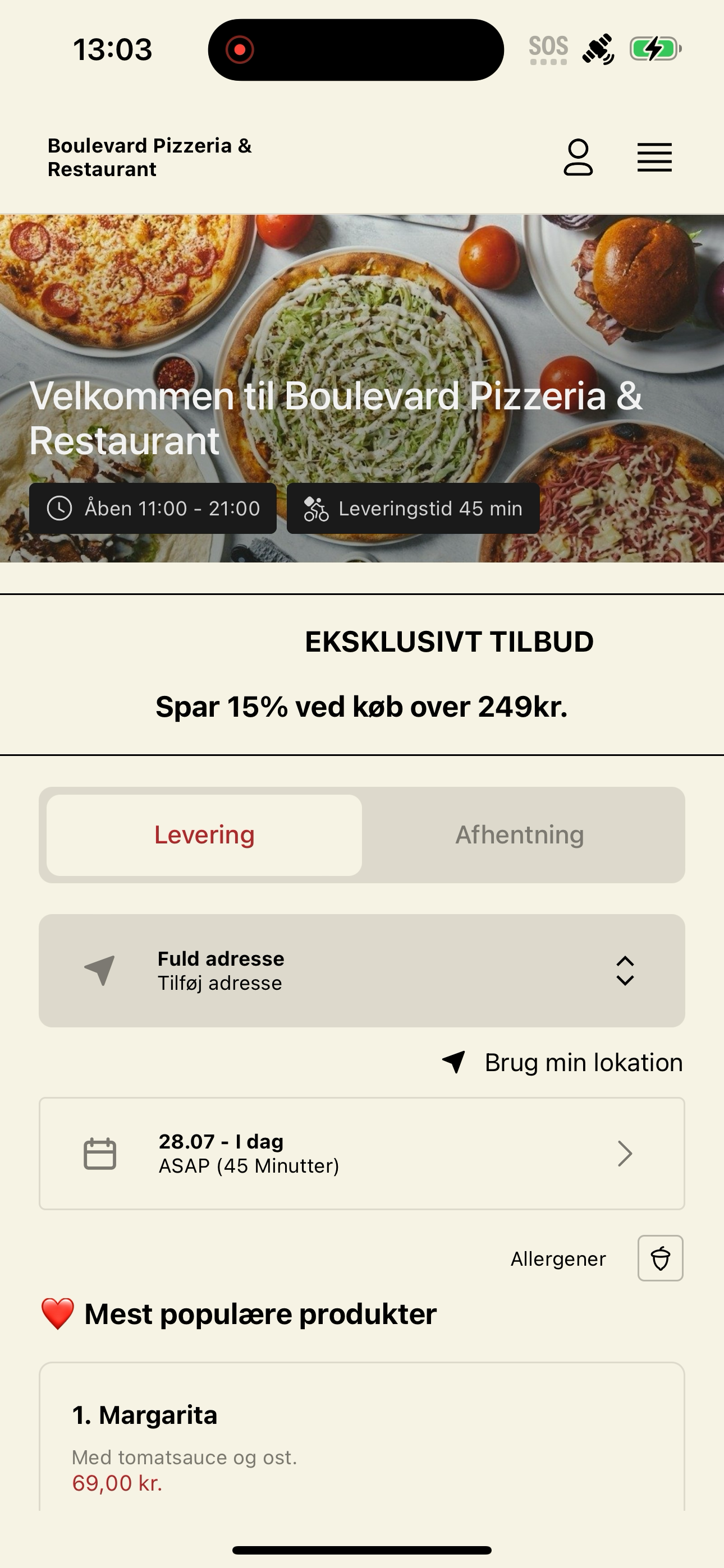 Boulevard Pizza & Restaurant screenshot 3