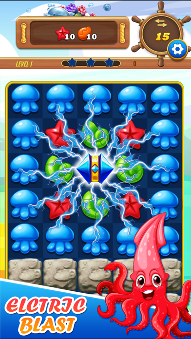 Ocean King Match 3 Puzzle Screenshot