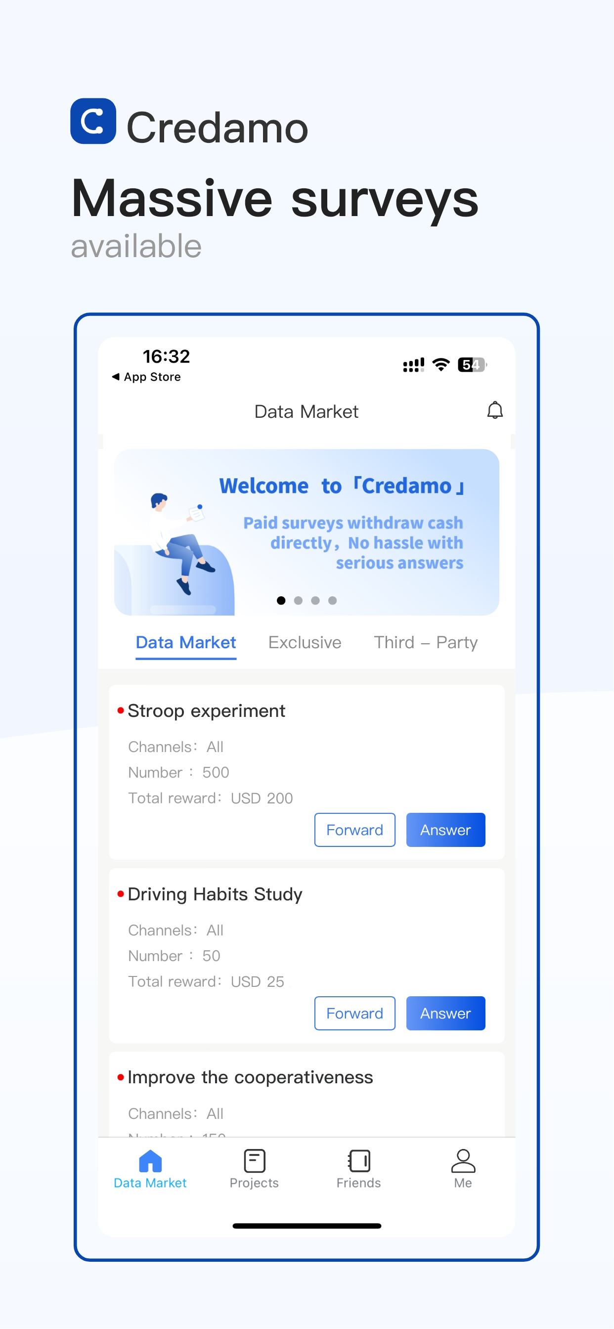 Credamo screenshot 2