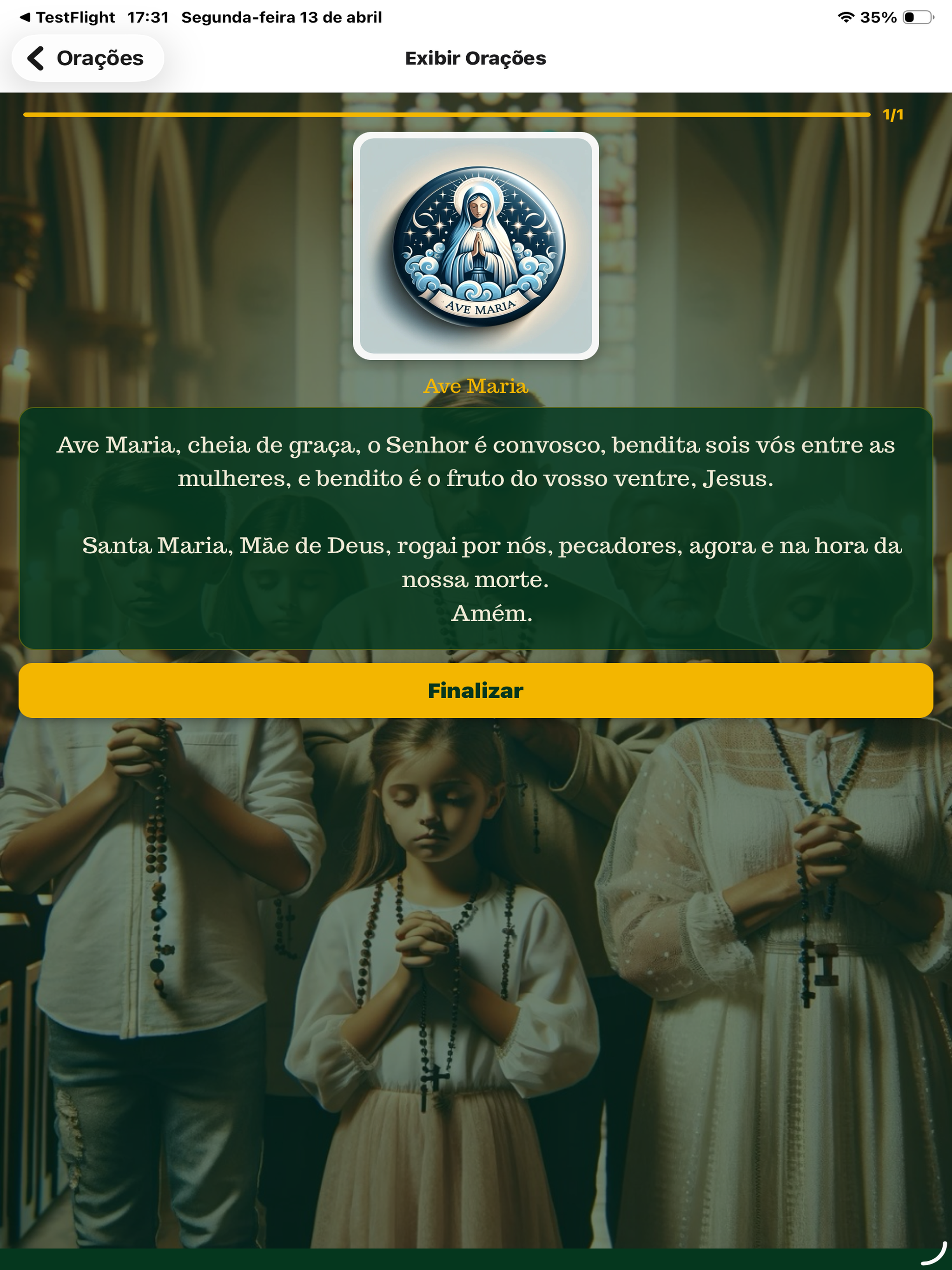 Terços & Fé: Orações Diárias