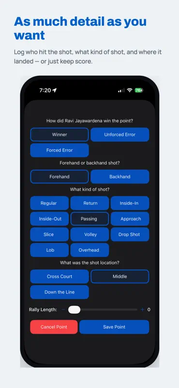 MatchTrack Tennis Score Keeper screenshot 3 of 9