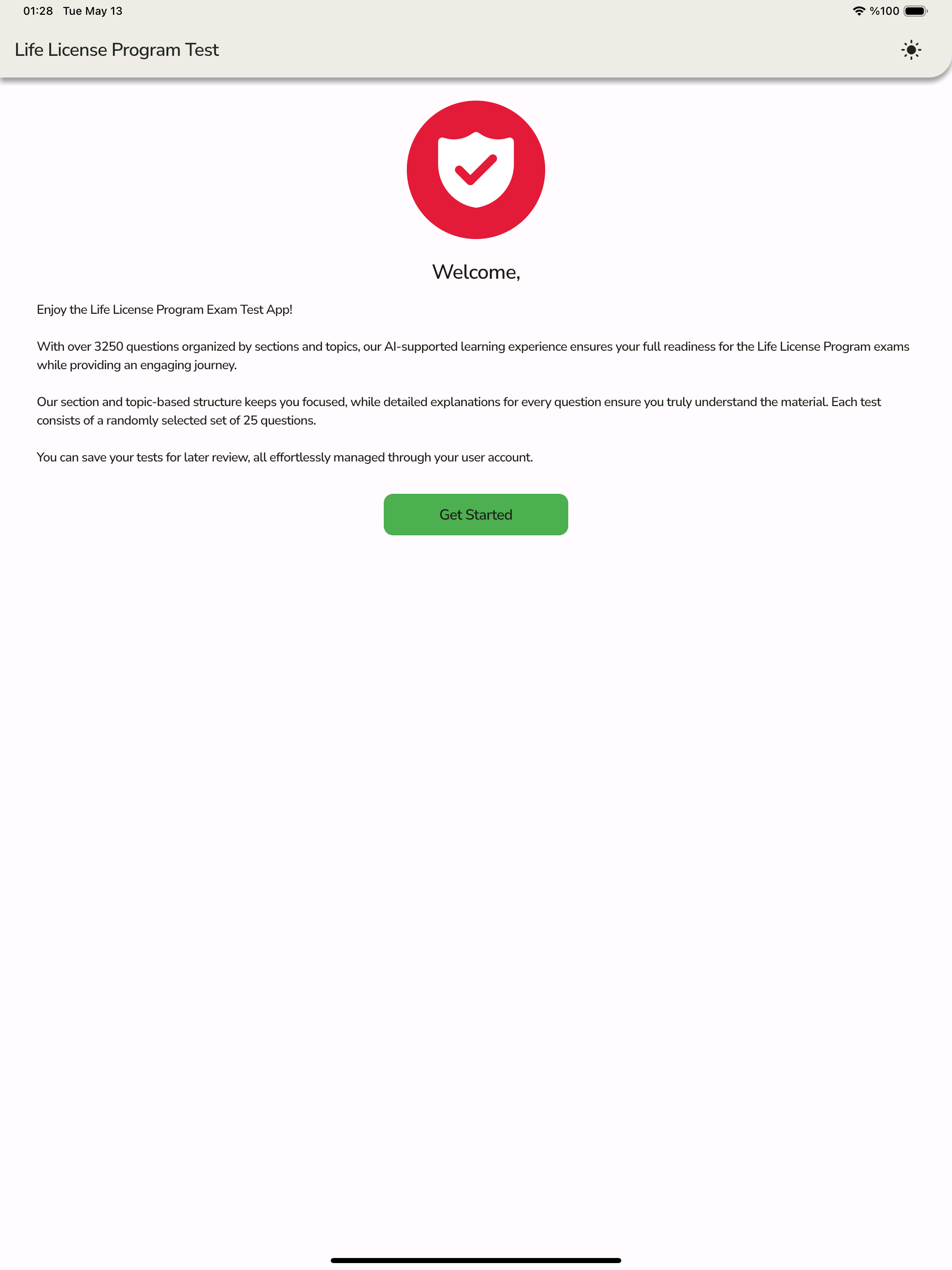 Life License Program Exam Test
