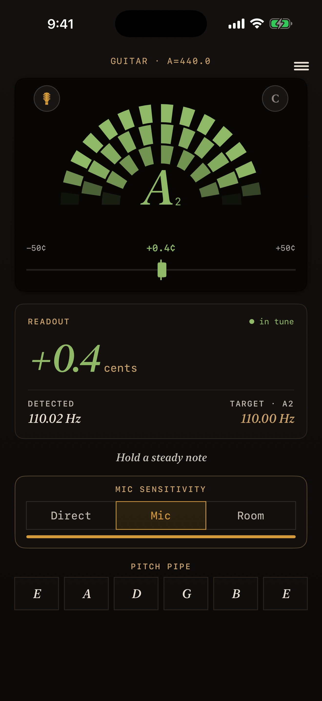 BassEducation Tuner screenshot 5