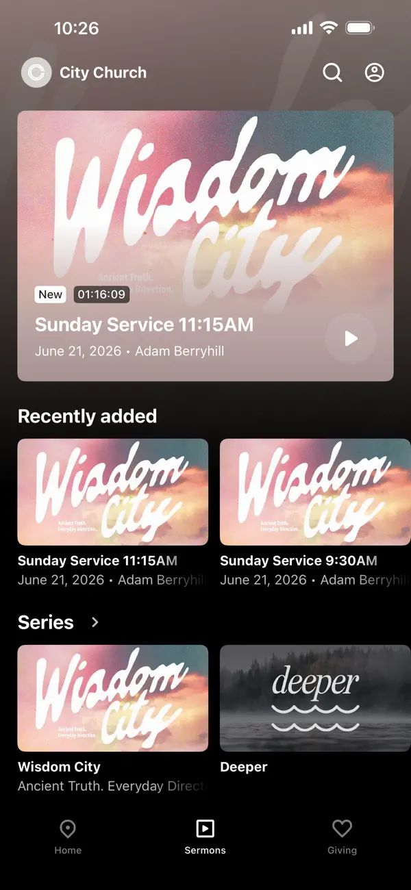Screenshot #2 pour City Church Chattanooga