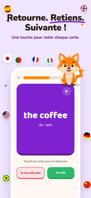 Iori Flashcards : Langues screenshot 3 of 6