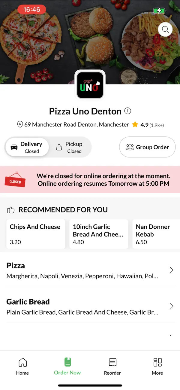 Screenshot #2 pour Pizza Uno Denton.