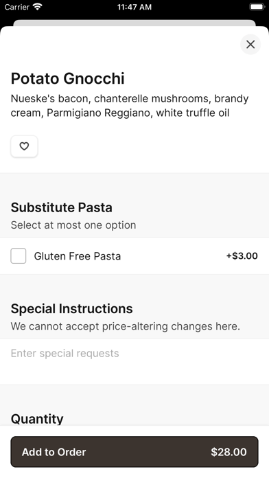 Jessica's Restaurant iPhone screenshot 3 - Food & Drink app